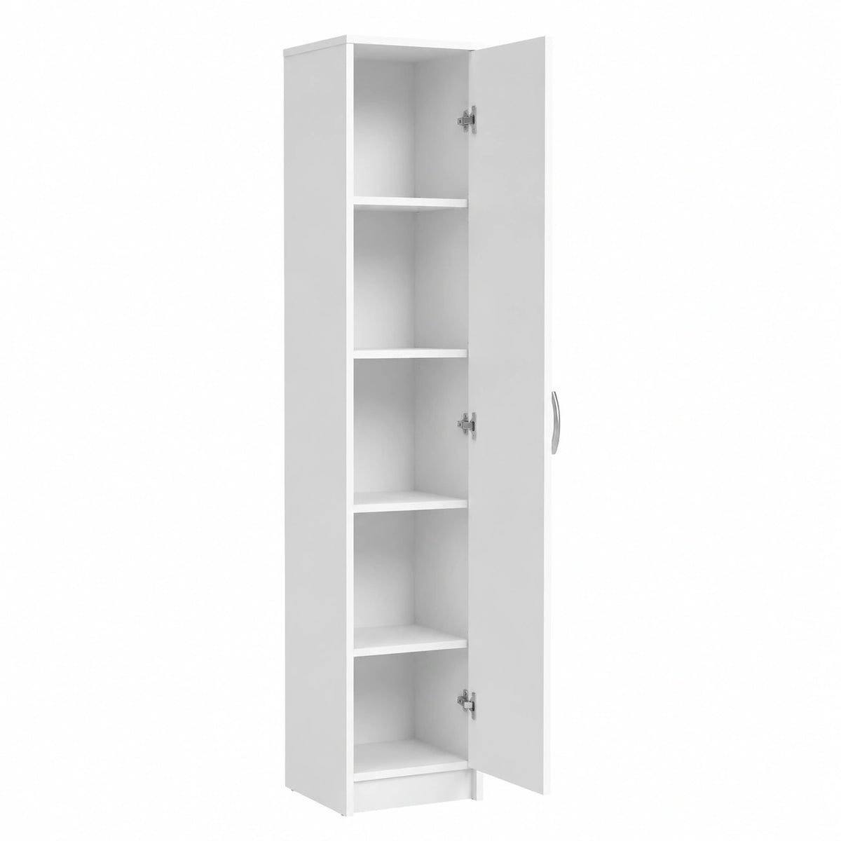 Libreria Armadio Scaffale organizzatore Armadio multiuso con 4 ripiani regolabili portadocumenti Scaffale da parete stretto in legno per camera