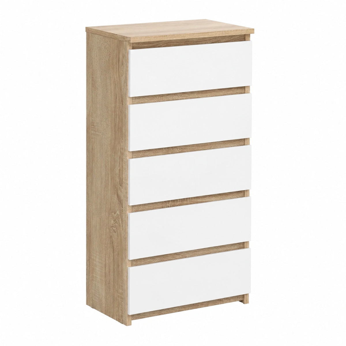 Cassettiera a 6 Cassetti, Credenza Alta, Moderna Mobiletto per Soggiorno Sala da Pranzo Camera da Letto Corridoio Bagno, Armadio Cameretta, 35 × 40 ×