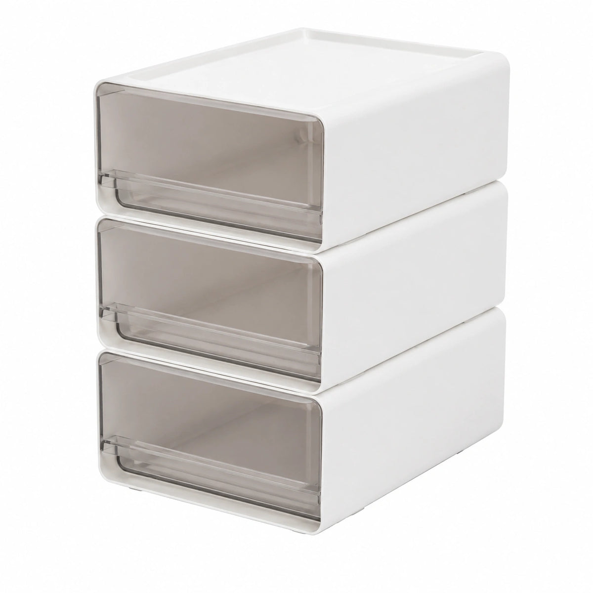 Cassettiera Plastica Scrivania Impilabili Ufficio, Mini Cassettiere Portaoggetti, organizzatore Cassetti Salvaspazio per Penne, Gomme e Altri
