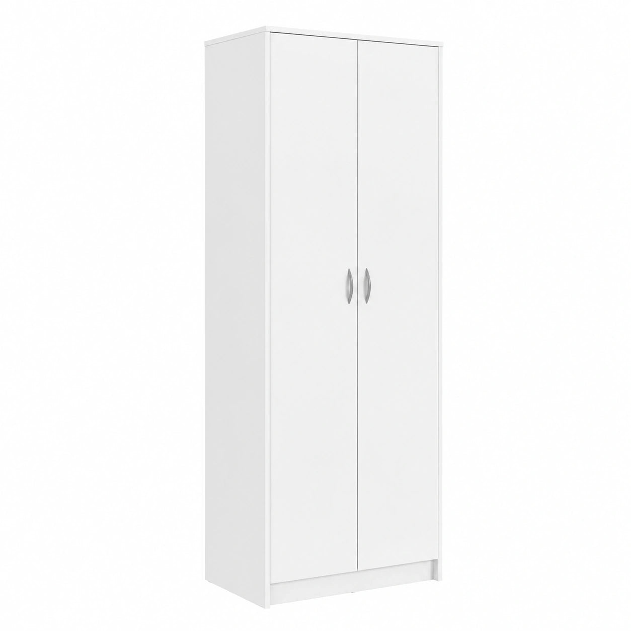 Scaffale multiuso Bianco 74 × 180 cm con quattro ripiani Armadio per lo stoccaggio Armadio per la casa Organizzatore in legno per camera da letto