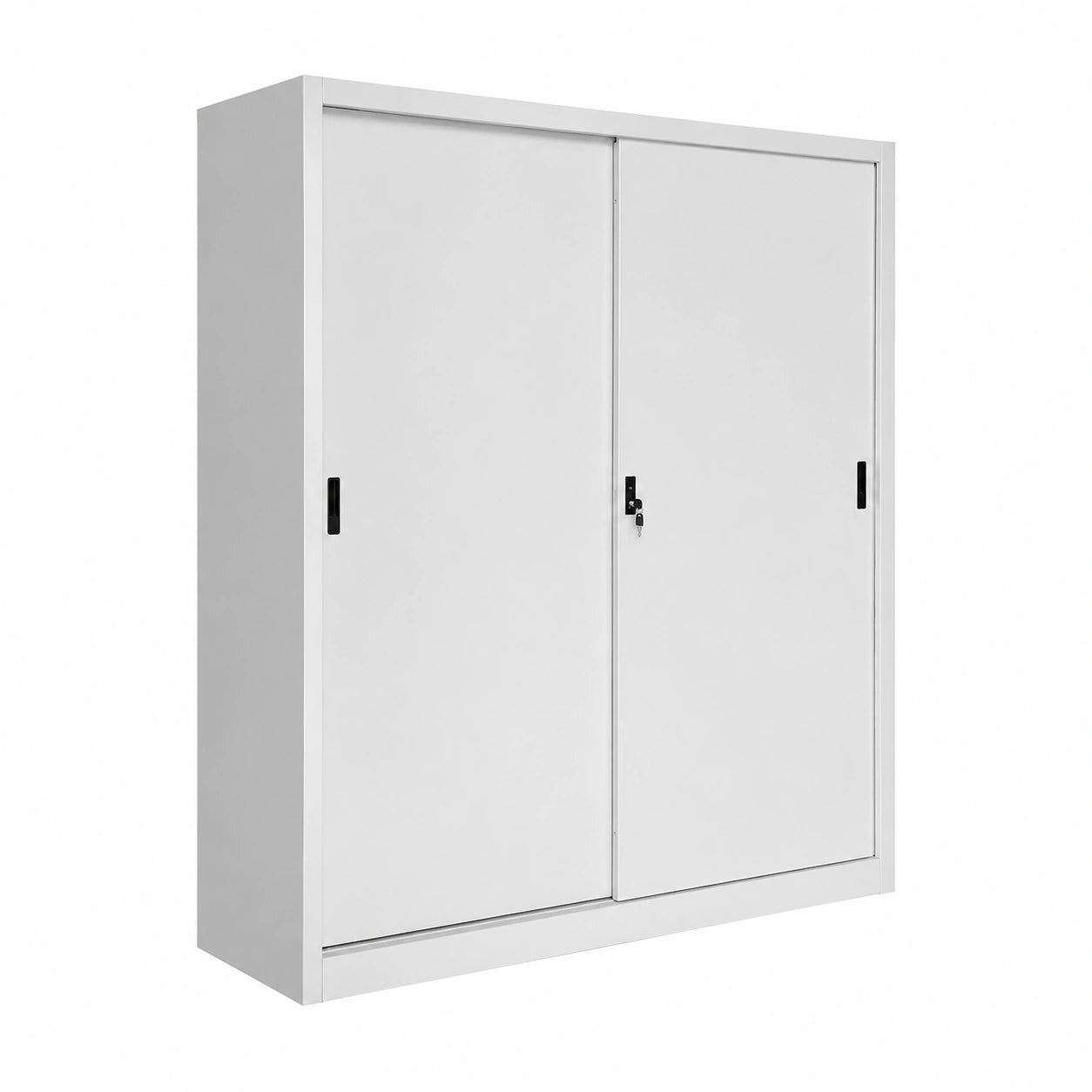 Armadio in Metallo Ufficio, Archiviazione Ante Scorrevoli Dim. 150 × 45 × 200h cm MONTATO