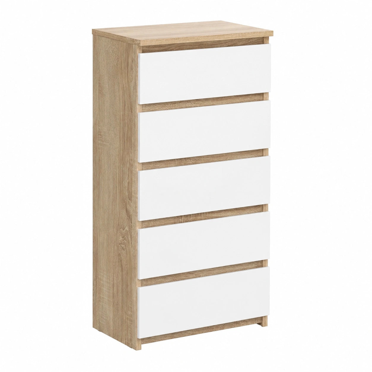 Cassettiera a 6 Cassetti, Credenza Alta, Moderna Mobiletto per Soggiorno Sala da Pranzo Camera da Letto Corridoio Bagno, Armadio Cameretta, 35 × 40 ×
