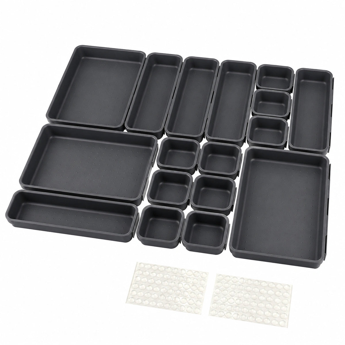 Organizzatore per cassetti, 17 pezzi, per cassetti, per ufficio, cucina