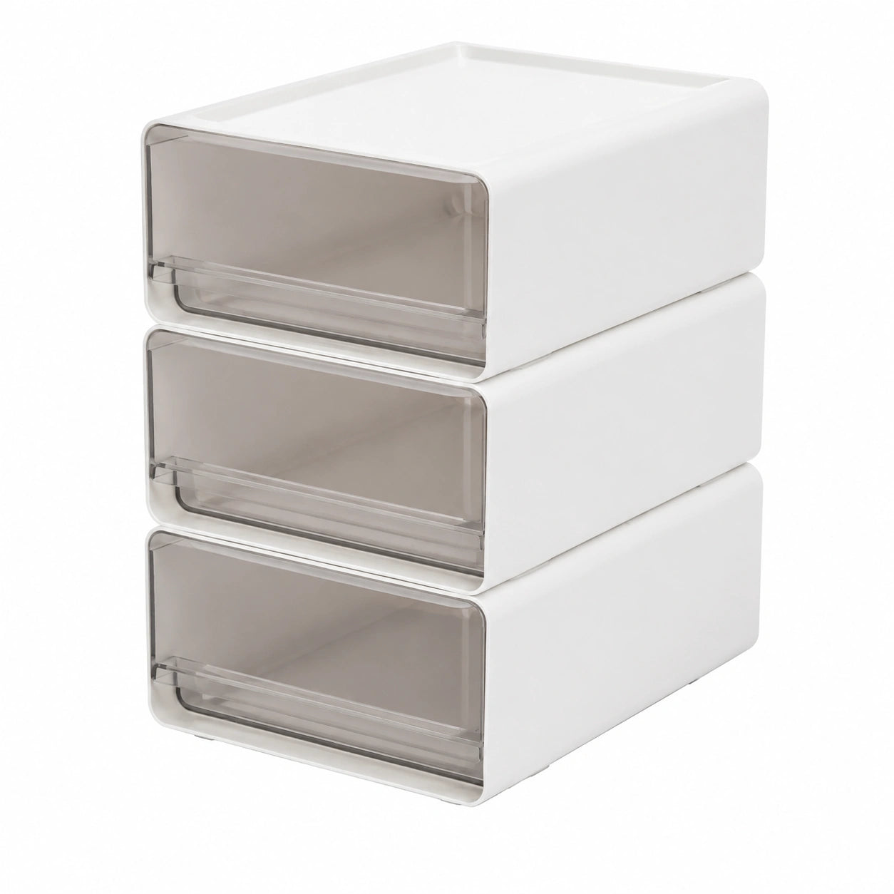Cassettiera Plastica Scrivania Impilabili Ufficio, Mini Cassettiere Portaoggetti, organizzatore Cassetti Salvaspazio per Penne, Gomme e Altri